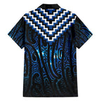 New Zealand Matariki Family Matching Summer Maxi Dress and Hawaiian Shirt Galaxy Poutama Motifs