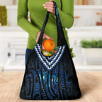 New Zealand Matariki Grocery Bag Galaxy Poutama Motifs