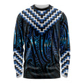 New Zealand Matariki Long Sleeve Shirt Galaxy Poutama Motifs