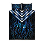 New Zealand Matariki Quilt Bed Set Galaxy Poutama Motifs