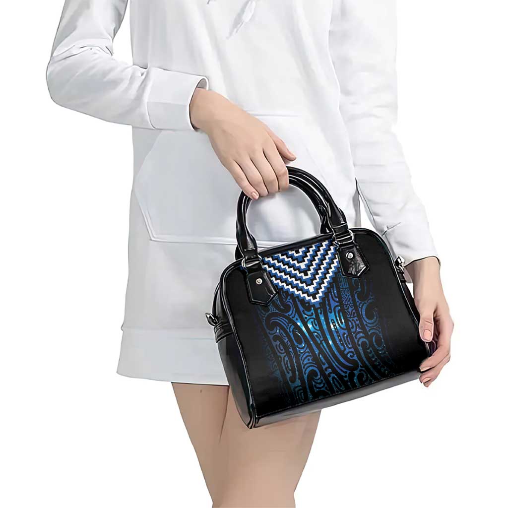 New Zealand Matariki Shoulder Handbag Galaxy Poutama Motifs