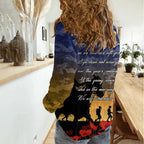 ANZAC DAY Women Casual Shirt Camo Style - Dawn Service LT7