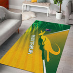 Australia Rugby Rivals Area Rug Modern Motif