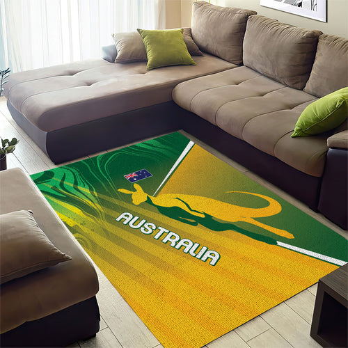 Australia Rugby Rivals Area Rug Modern Motif