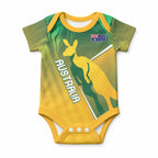 Australia Rugby Rivals Personalised Baby Onesie Modern Motif