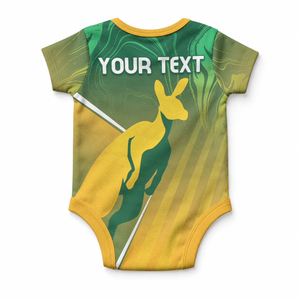 Australia Rugby Rivals Personalised Baby Onesie Modern Motif