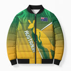 Australia Rugby Rivals Personalised Bomber Puffer Jacket Modern Motif