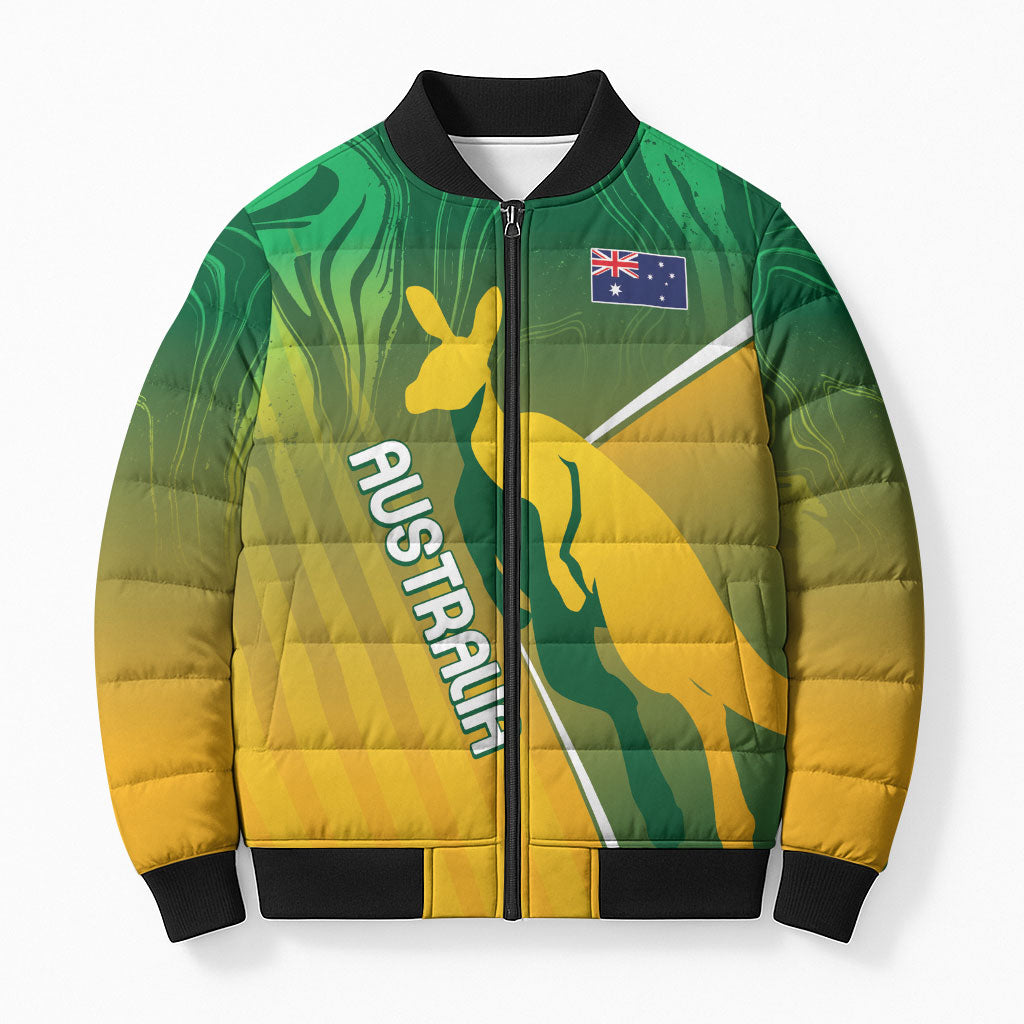 Australia Rugby Rivals Personalised Bomber Puffer Jacket Modern Motif
