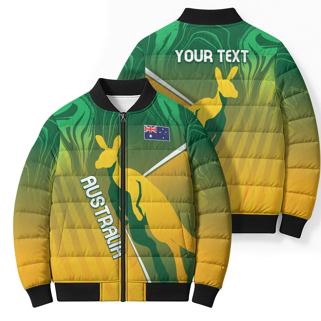 Australia Rugby Rivals Personalised Bomber Puffer Jacket Modern Motif
