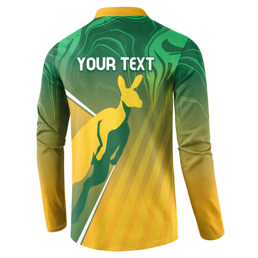 Australia Rugby Rivals Personalised Button Sweatshirt Modern Motif