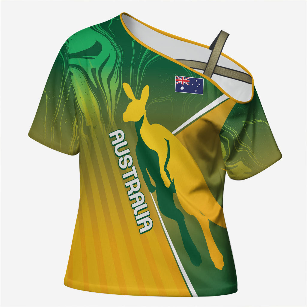 Australia Rugby Rivals Personalised Cross Shoulder Shirt Modern Motif