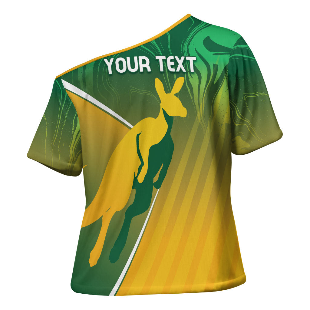 Australia Rugby Rivals Personalised Cross Shoulder Shirt Modern Motif