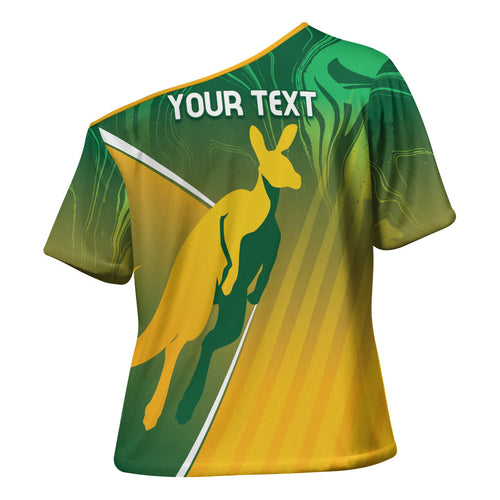 Australia Rugby Rivals Personalised Cross Shoulder Shirt Modern Motif