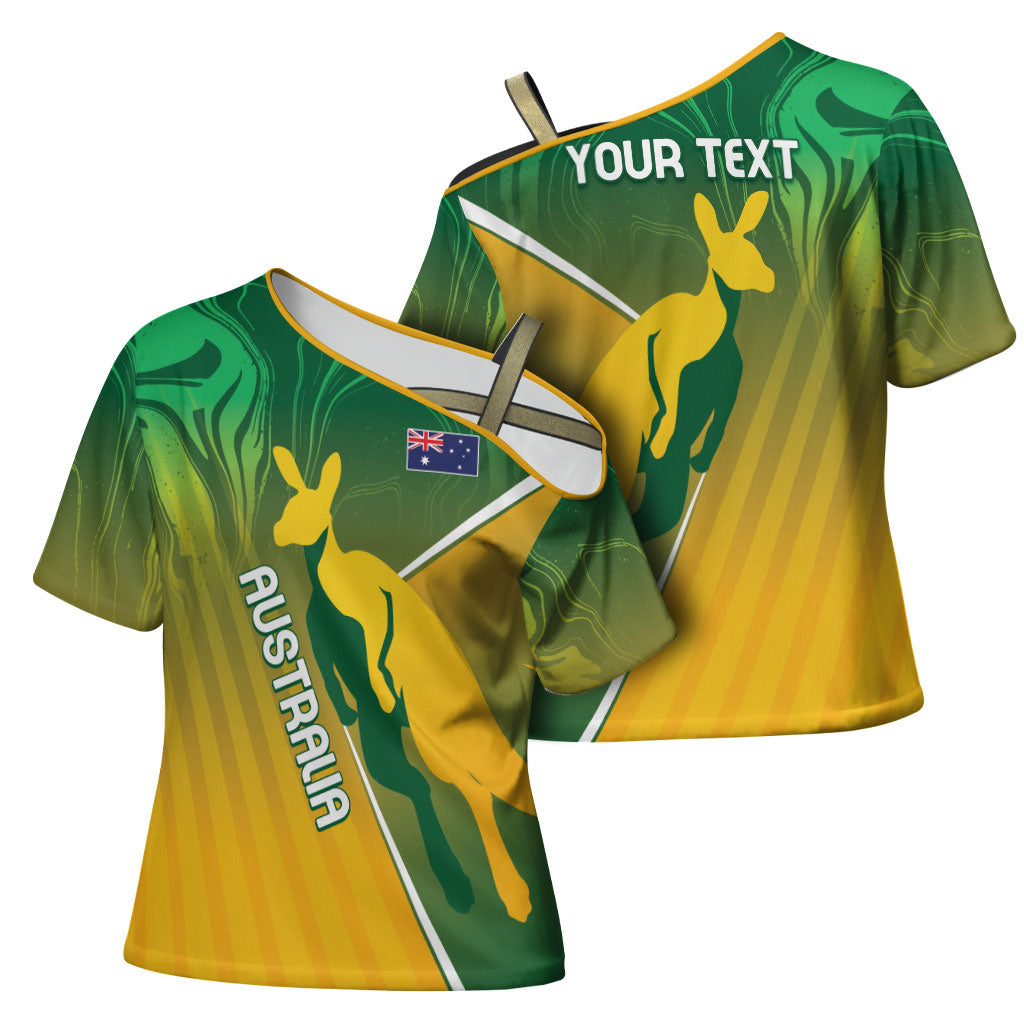 Australia Rugby Rivals Personalised Cross Shoulder Shirt Modern Motif