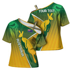 Australia Rugby Rivals Personalised Cross Shoulder Shirt Modern Motif