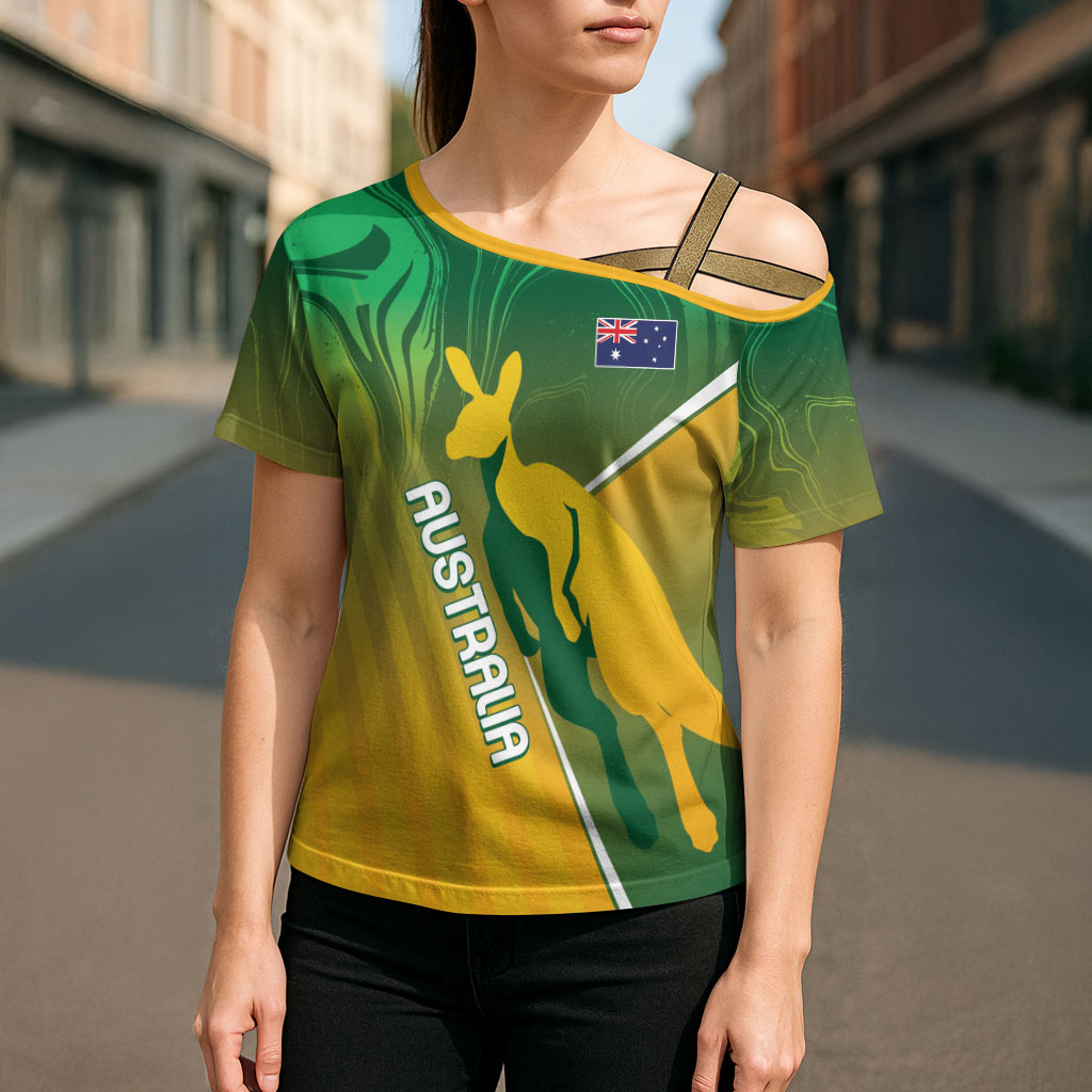 Australia Rugby Rivals Personalised Cross Shoulder Shirt Modern Motif