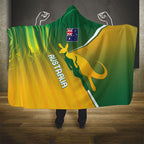 Australia Rugby Rivals Hooded Blanket Modern Motif