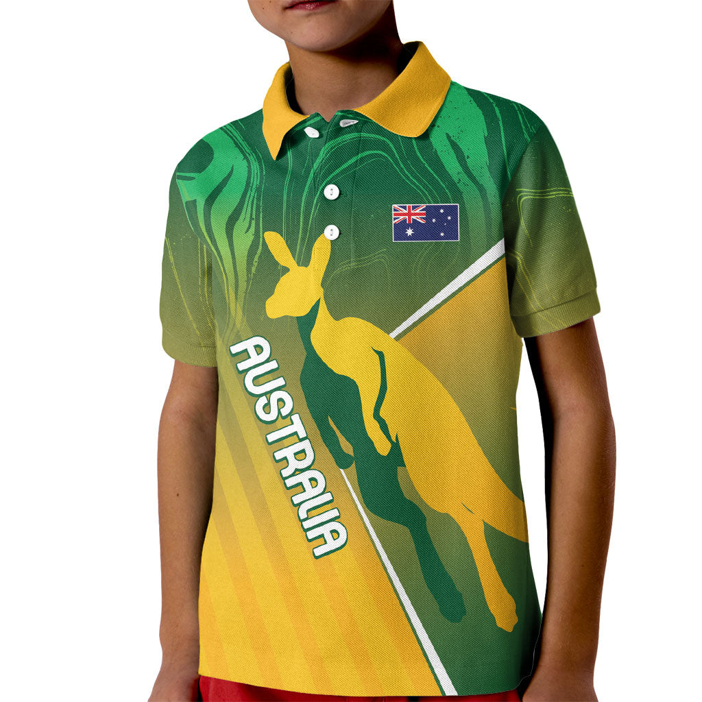 Australia Rugby Rivals Personalised Kid Polo Shirt Modern Motif