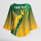 Australia Rugby Rivals Personalised Kimono Sleeve Blouse Modern Motif