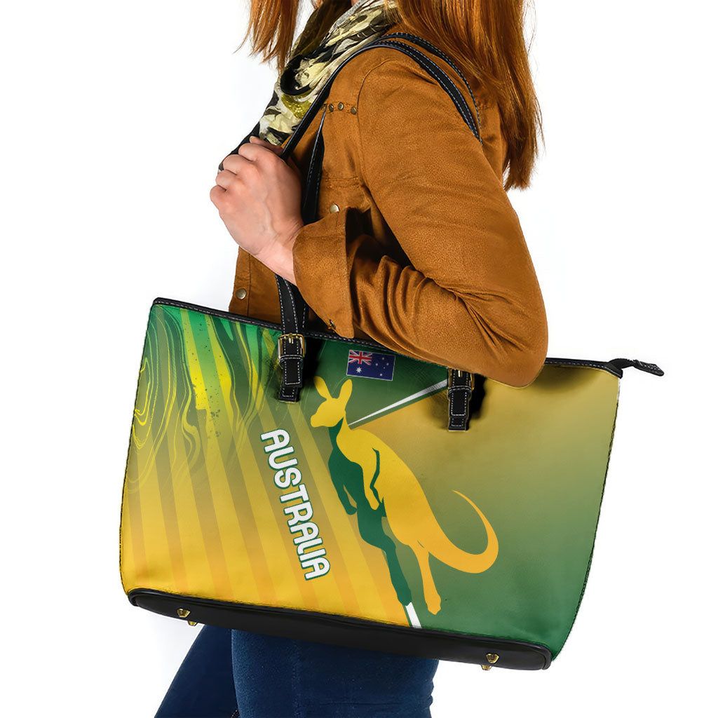 Australia Rugby Rivals Leather Tote Bag Modern Motif