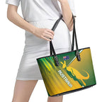 Australia Rugby Rivals Leather Tote Bag Modern Motif