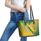 Australia Rugby Rivals Leather Tote Bag Modern Motif