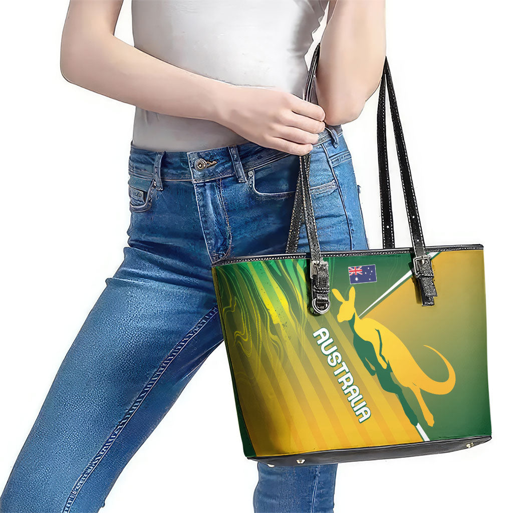 Australia Rugby Rivals Leather Tote Bag Modern Motif