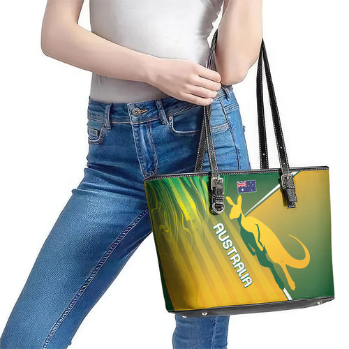 Australia Rugby Rivals Leather Tote Bag Modern Motif