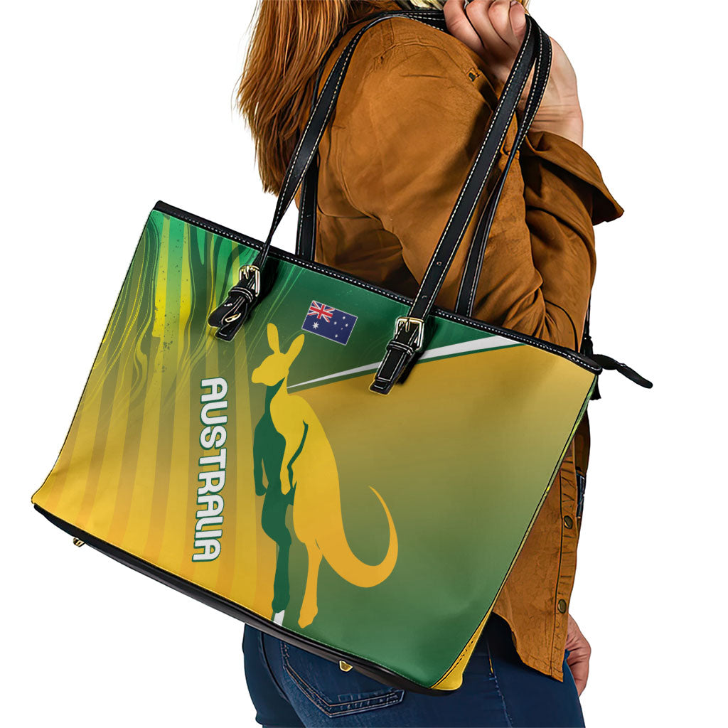 Australia Rugby Rivals Leather Tote Bag Modern Motif