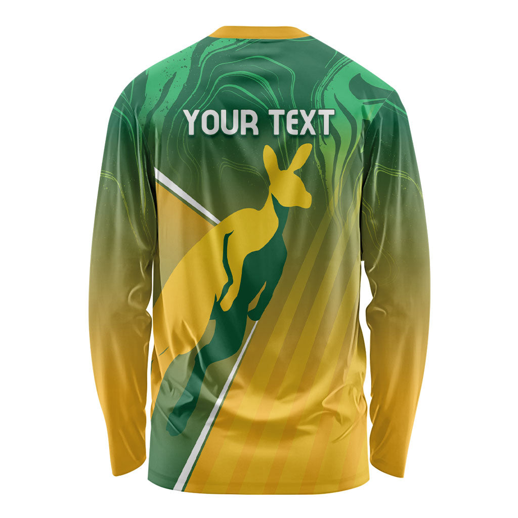 Australia Rugby Rivals Personalised Long Sleeve Shirt Modern Motif