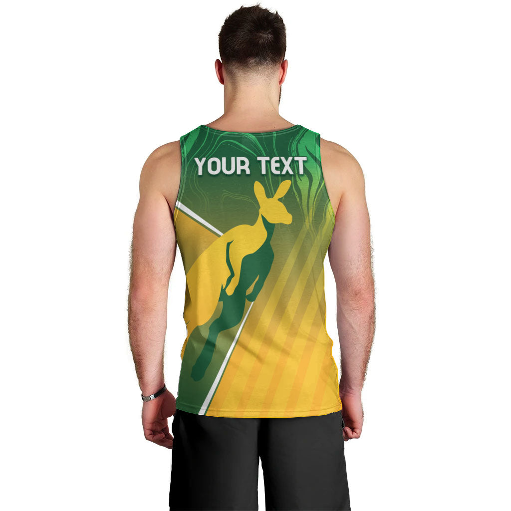 Australia Rugby Rivals Personalised Men Tank Top Modern Motif