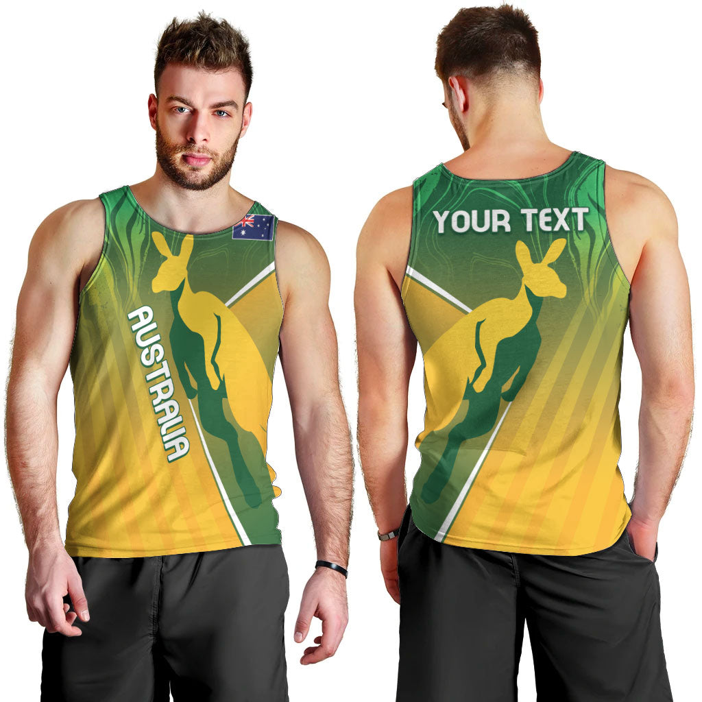 Australia Rugby Rivals Personalised Men Tank Top Modern Motif