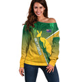 Australia Rugby Rivals Personalised Off Shoulder Sweater Modern Motif