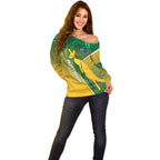 Australia Rugby Rivals Personalised Off Shoulder Sweater Modern Motif