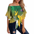 Australia Rugby Rivals Personalised Off Shoulder Wrap Waist Top Modern Motif