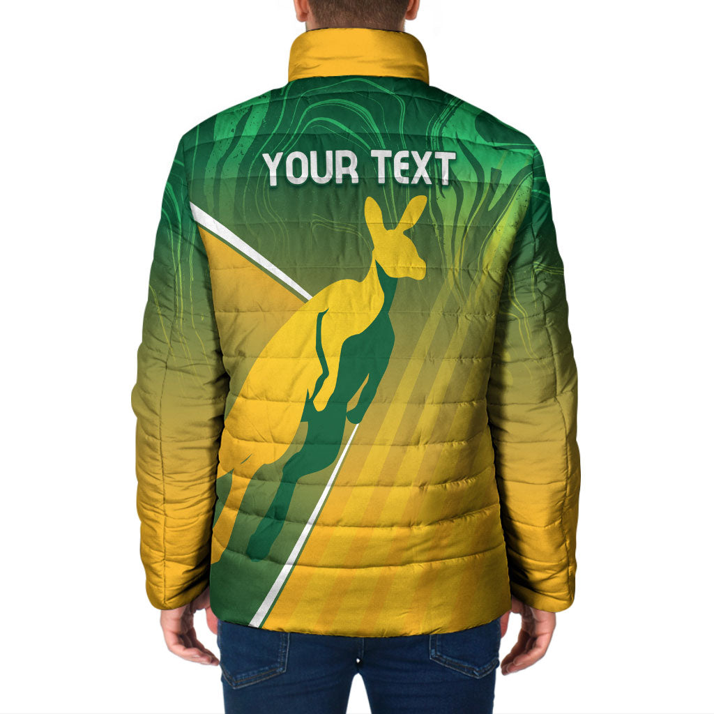 Australia Rugby Rivals Personalised Padded Jacket Modern Motif