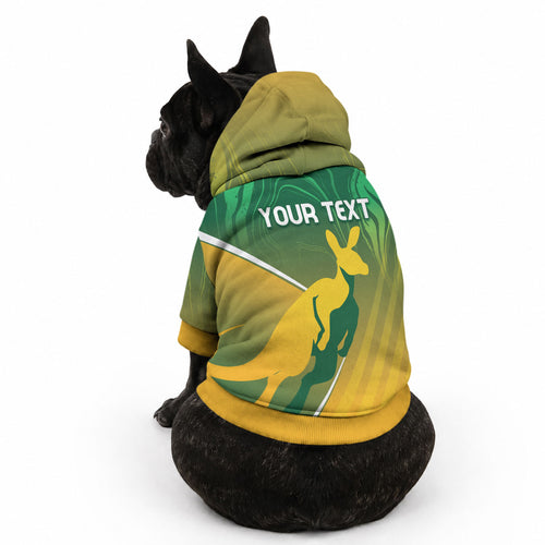 Australia Rugby Rivals Personalised Pet Hoodie Modern Motif