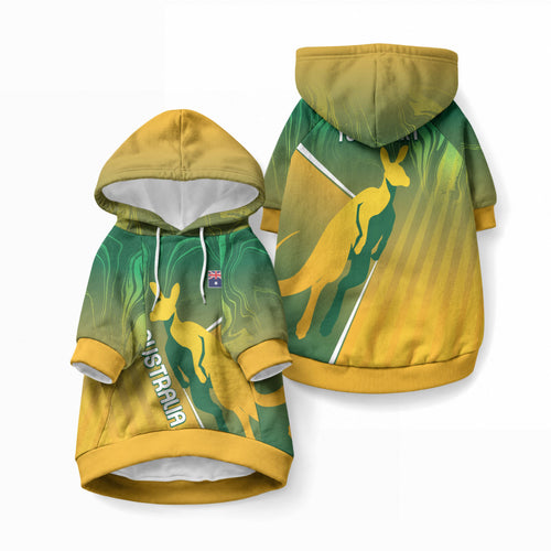 Australia Rugby Rivals Personalised Pet Hoodie Modern Motif