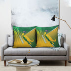 Australia Rugby Rivals Pillow Cover Modern Motif