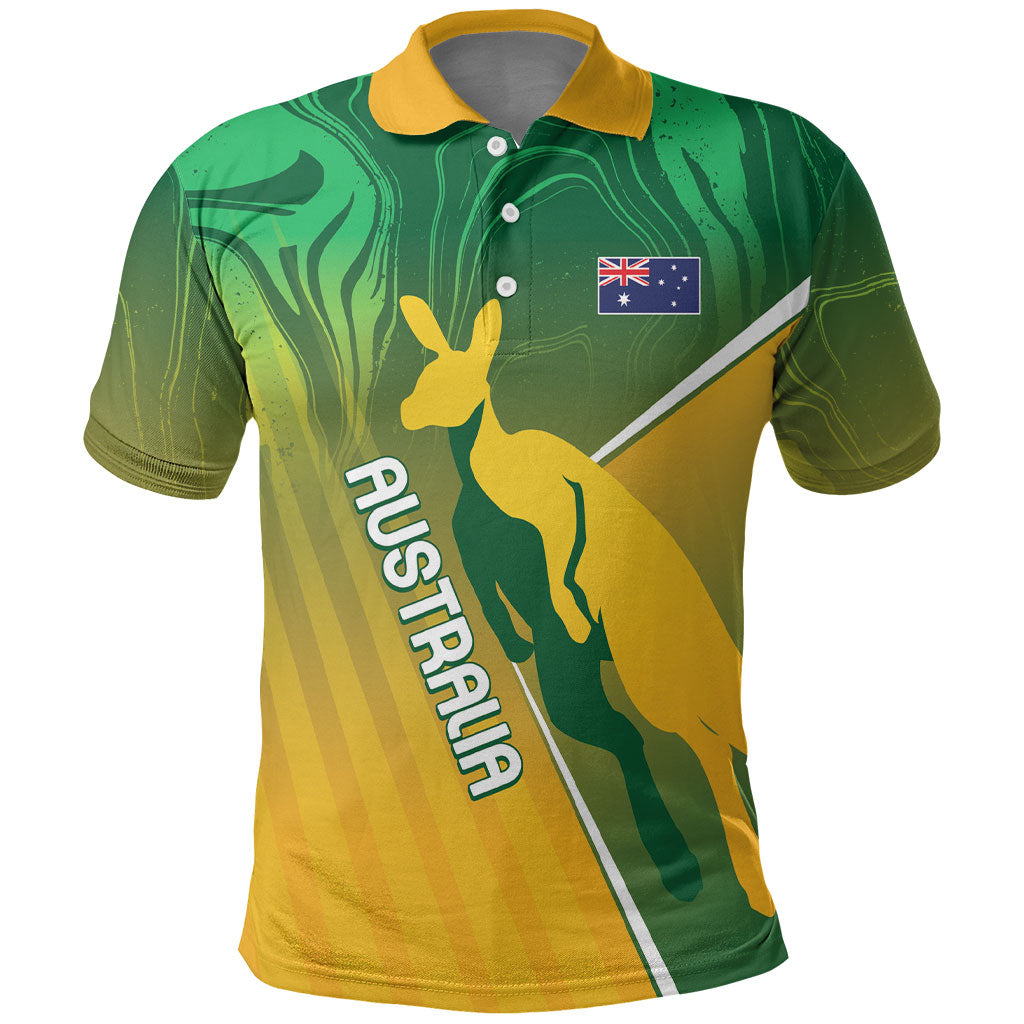 Australia Rugby Rivals Personalised Polo Shirt Modern Motif