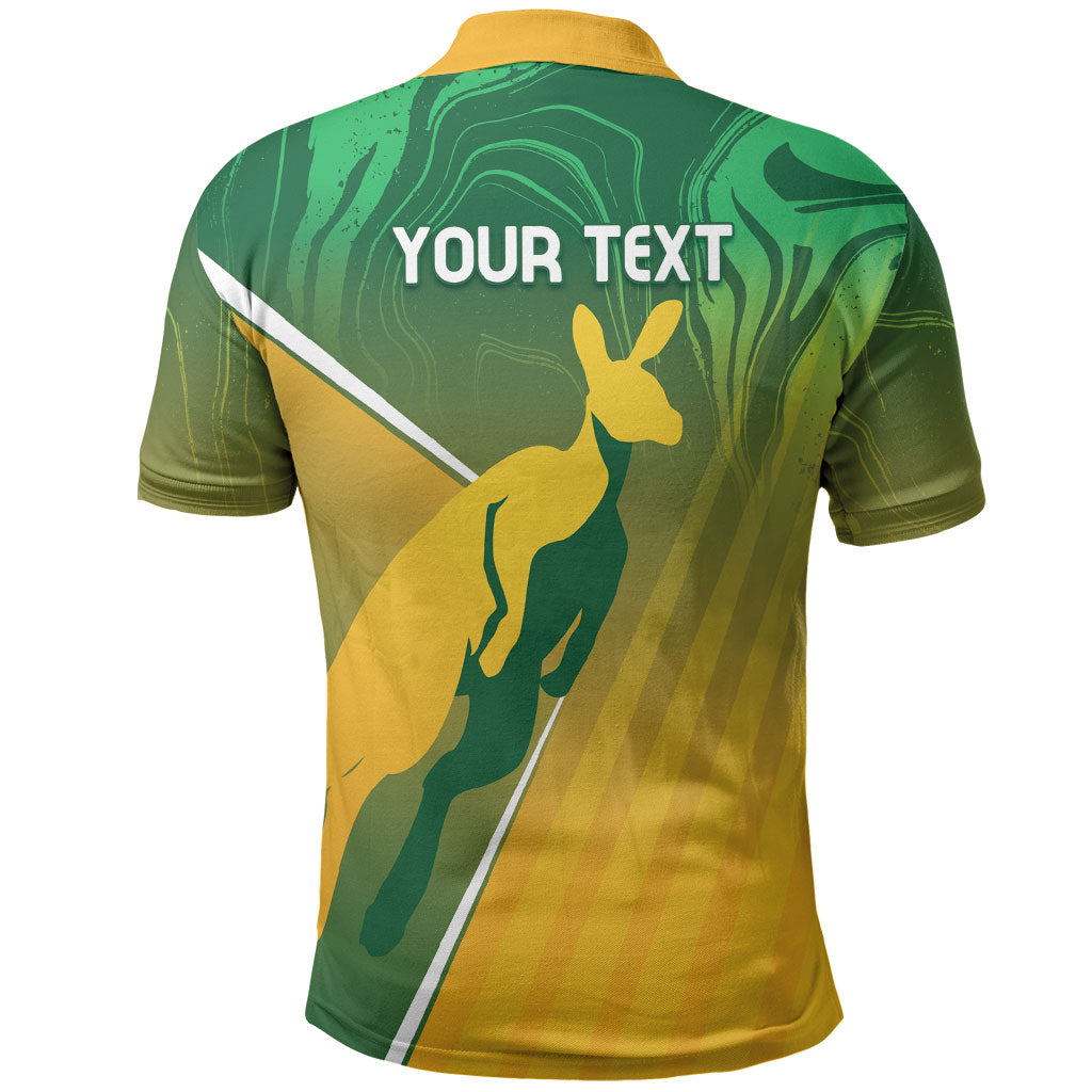 Australia Rugby Rivals Personalised Polo Shirt Modern Motif