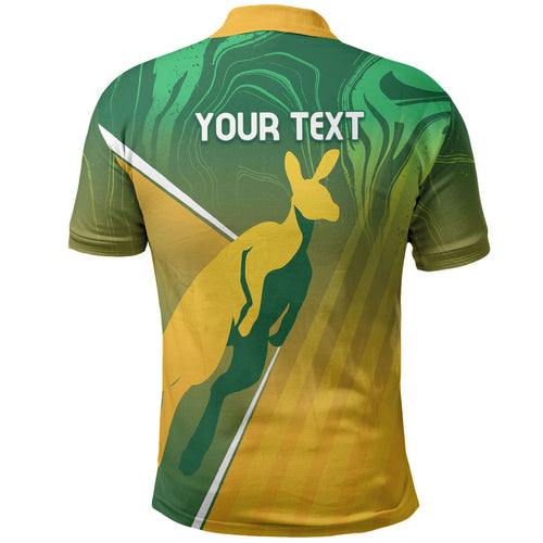 Australia Rugby Rivals Personalised Polo Shirt Modern Motif