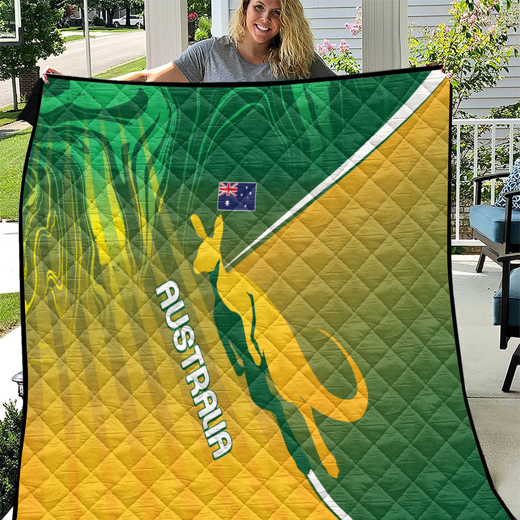 Australia Rugby Rivals Quilt Modern Motif