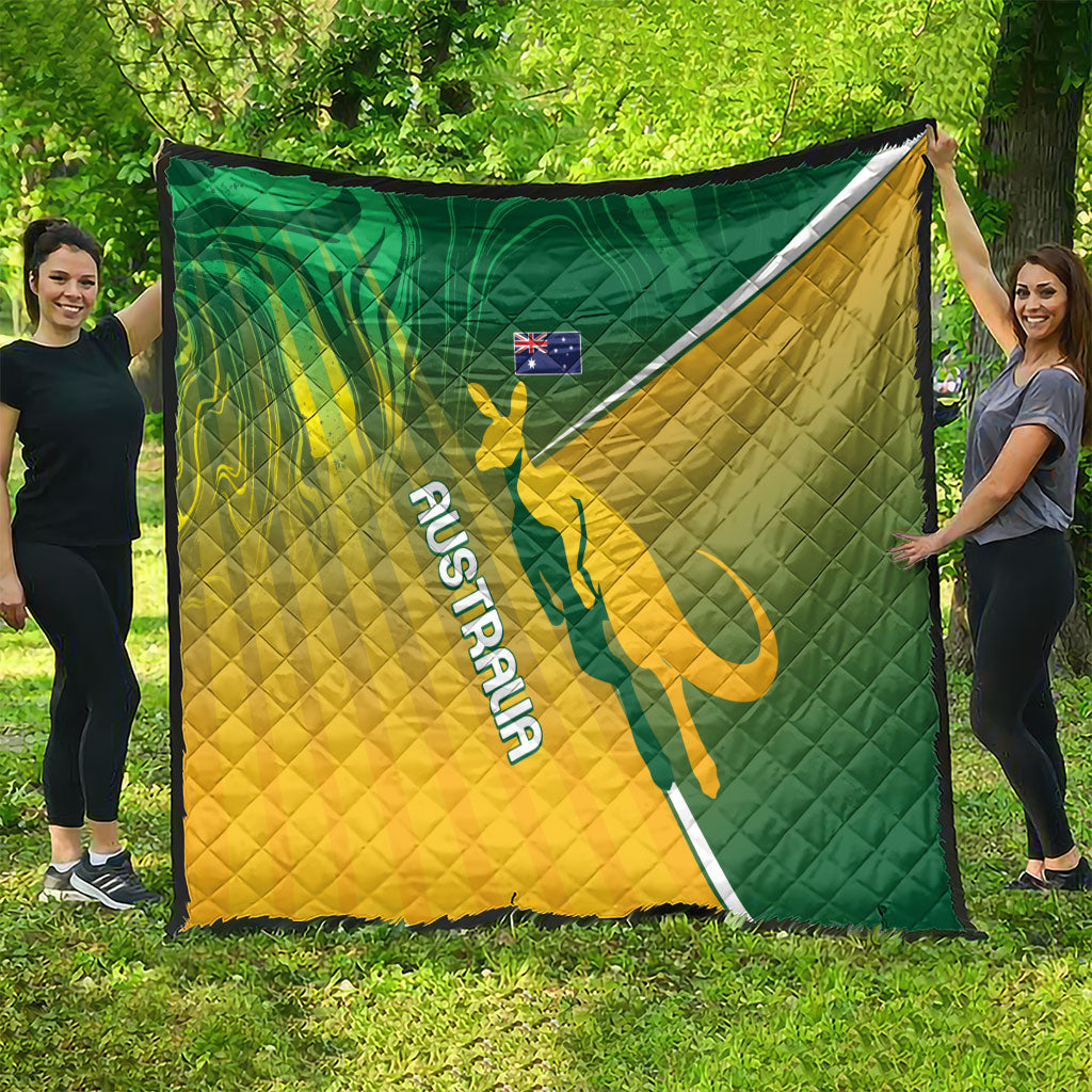 Australia Rugby Rivals Quilt Modern Motif
