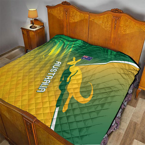 Australia Rugby Rivals Quilt Modern Motif