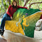 Australia Rugby Rivals Quilt Modern Motif