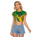 Australia Rugby Rivals Personalised Raglan Cropped T Shirt Modern Motif