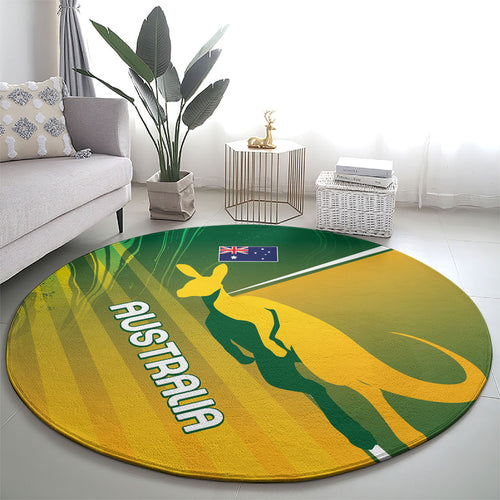 Australia Rugby Rivals Round Carpet Modern Motif