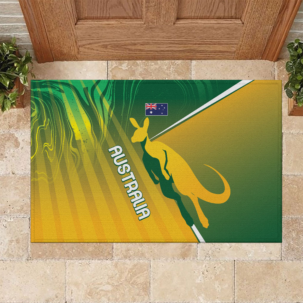 Australia Rugby Rivals Rubber Doormat Modern Motif