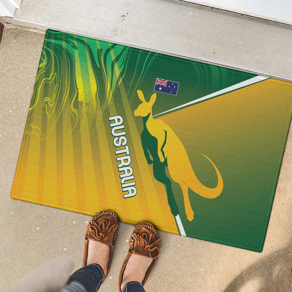 Australia Rugby Rivals Rubber Doormat Modern Motif